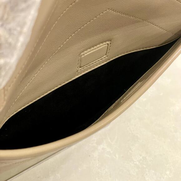 NWT SAINT LAURENT Monogram Medium Niki Shoulder Bag Dark Beige - Picture 6 of 16